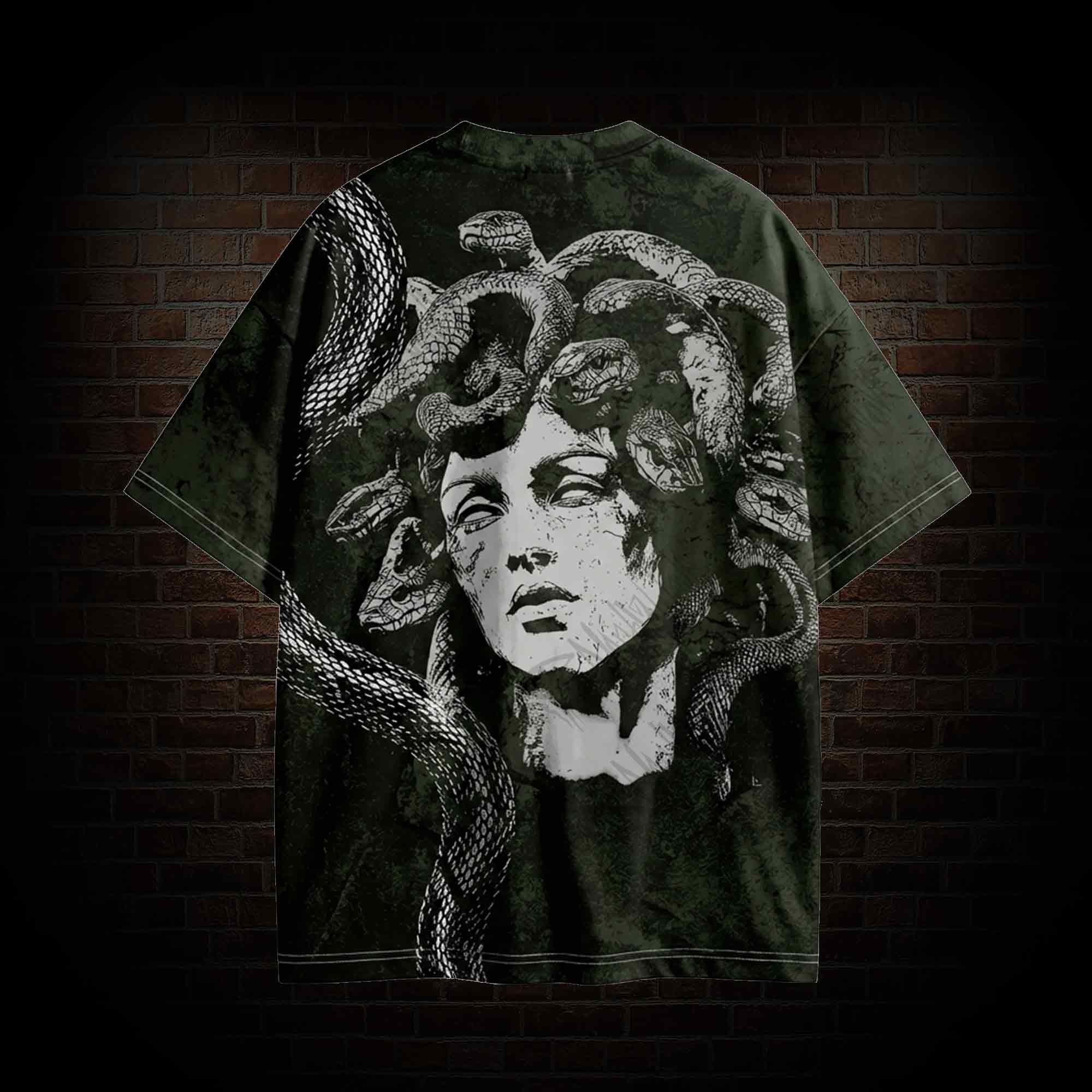 Medusa Snakes Vintage Graphic T-shirt