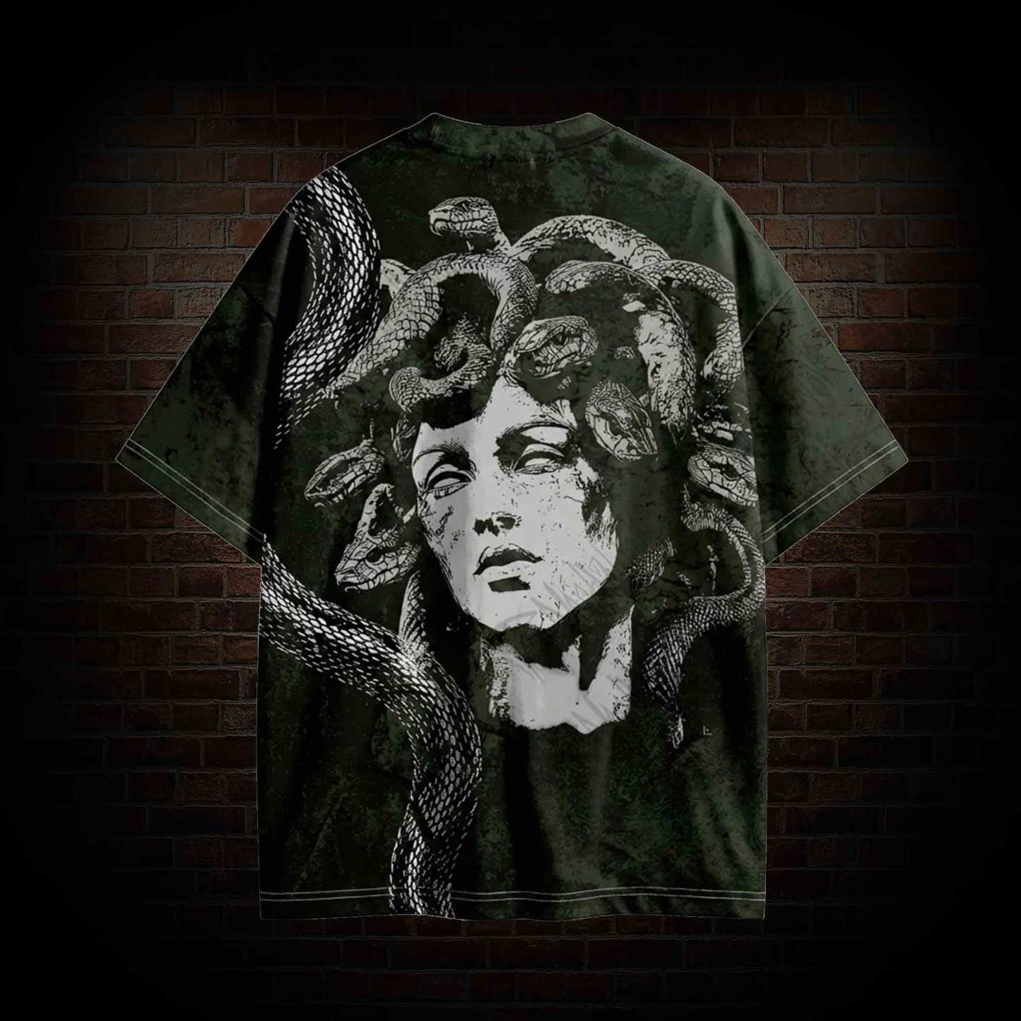 Medusa Snakes Vintage Graphic T-shirt