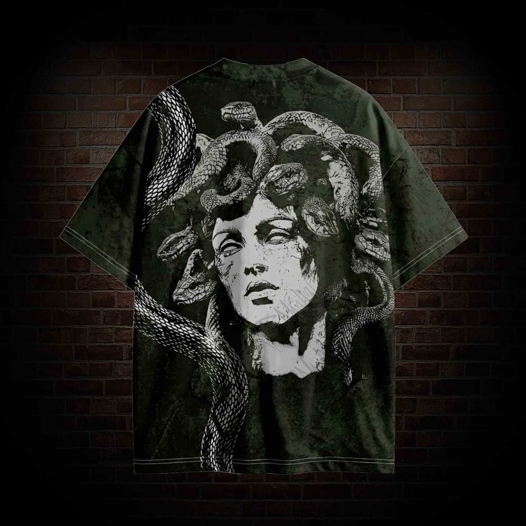 Medusa Snakes Vintage Graphic T-shirt