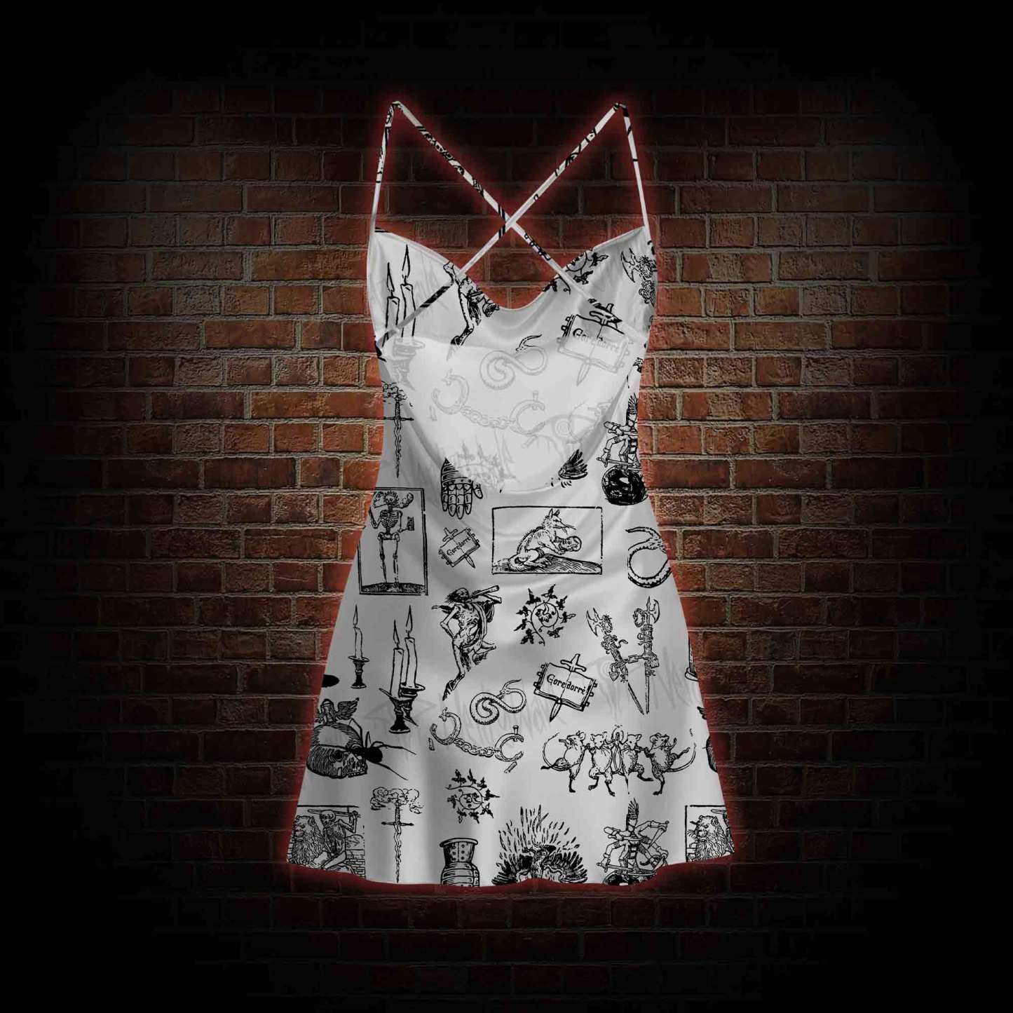 Weird Middle Ages Cowl Neck Slip Dress