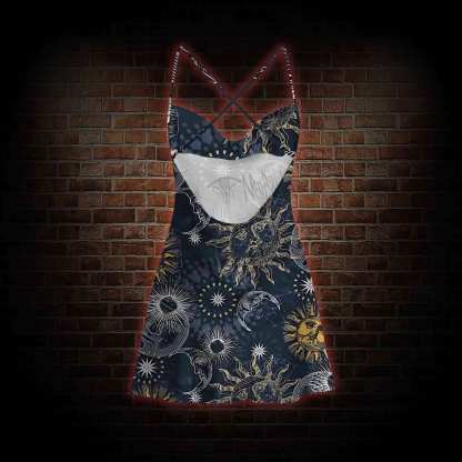 Astrology Cowl Neck Slip Dress