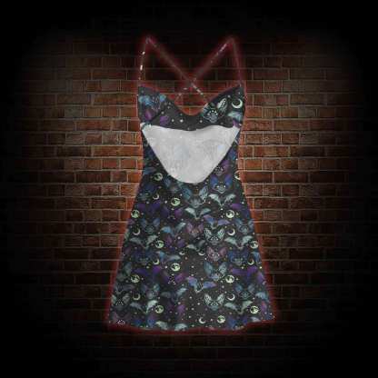 Bats Cowl Neck Slip Dress