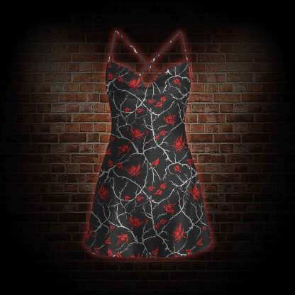 Thorns Cowl Neck Slip Dress