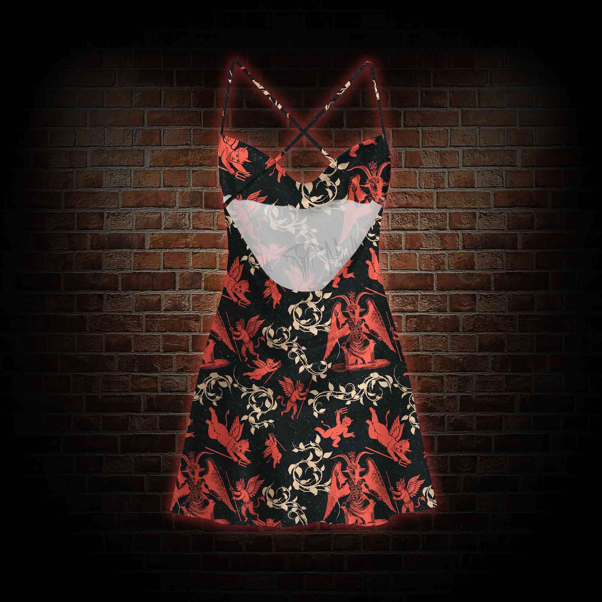 Devil Cowl Neck Slip Dress