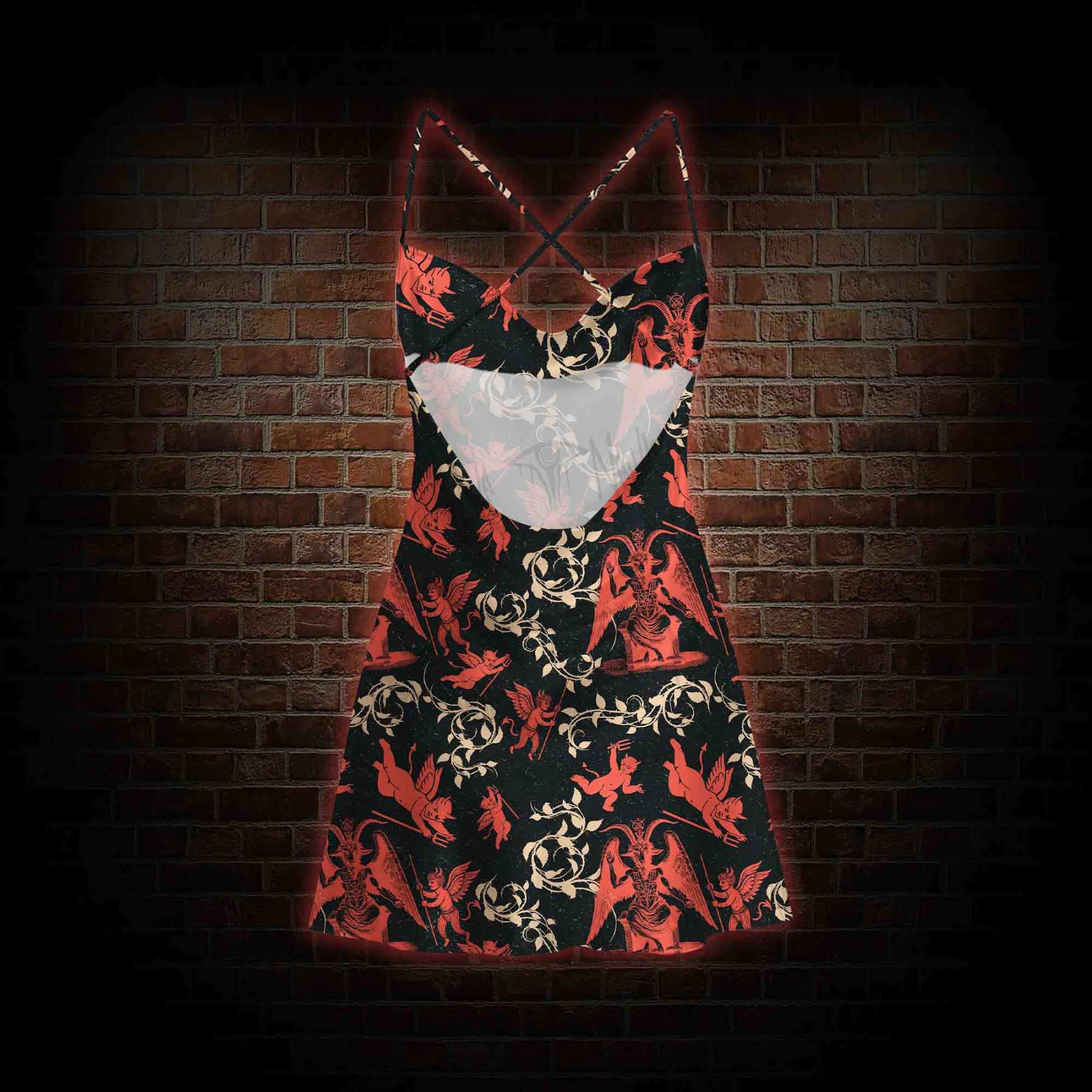 Devil Cowl Neck Slip Dress