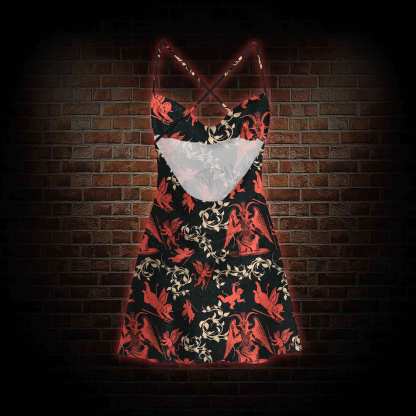 Devil Cowl Neck Slip Dress