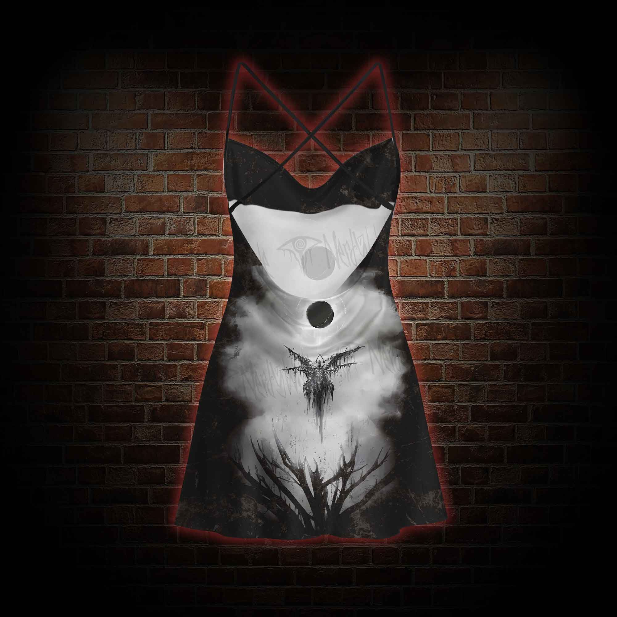 Angel of Death Cowl Neck Slip Dress