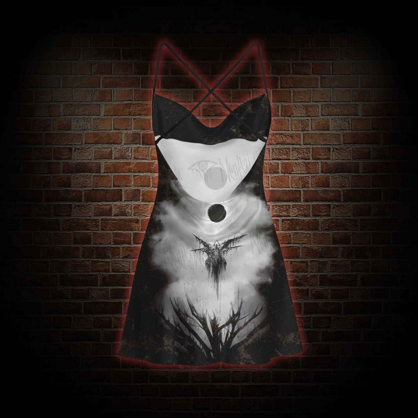 Angel of Death Cowl Neck Slip Dress