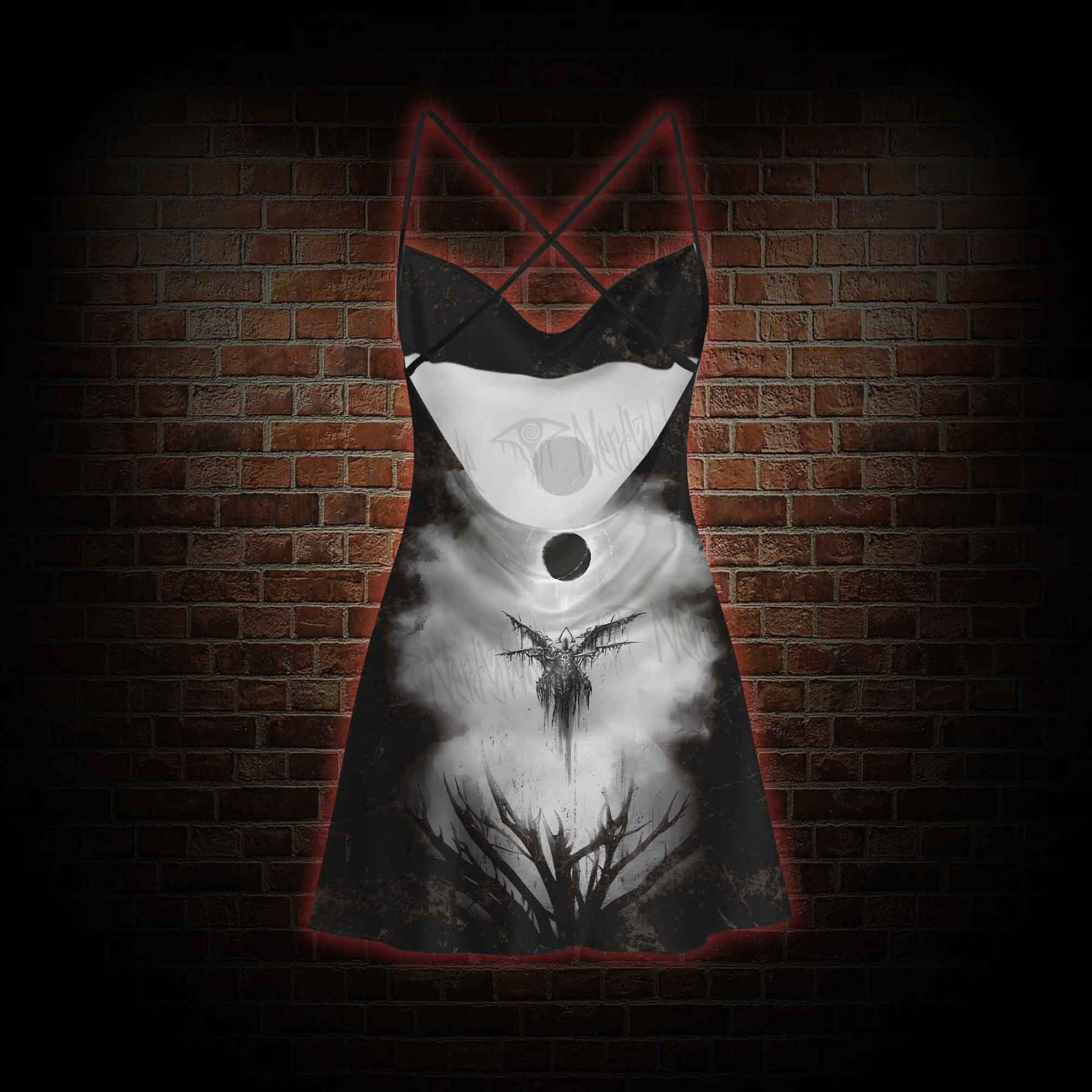 Angel of Death Cowl Neck Slip Dress