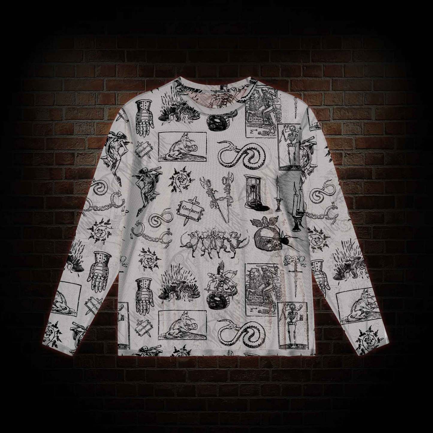 Weird Middle Ages Mesh Long Sleeve Top