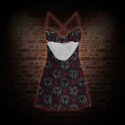 Mothman Night Cowl Neck Slip Dress