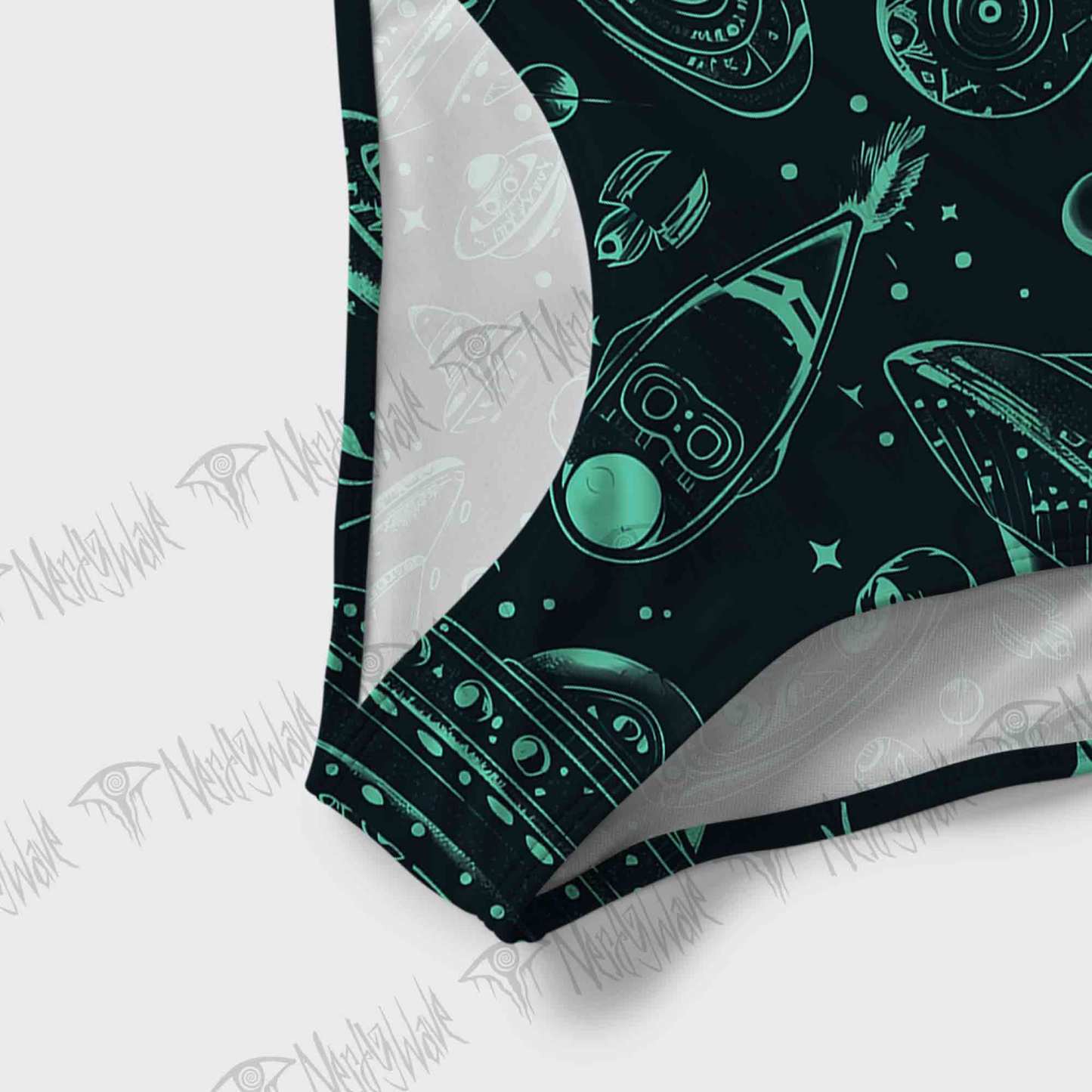 Outer Space Slim-Strap Swimsuit