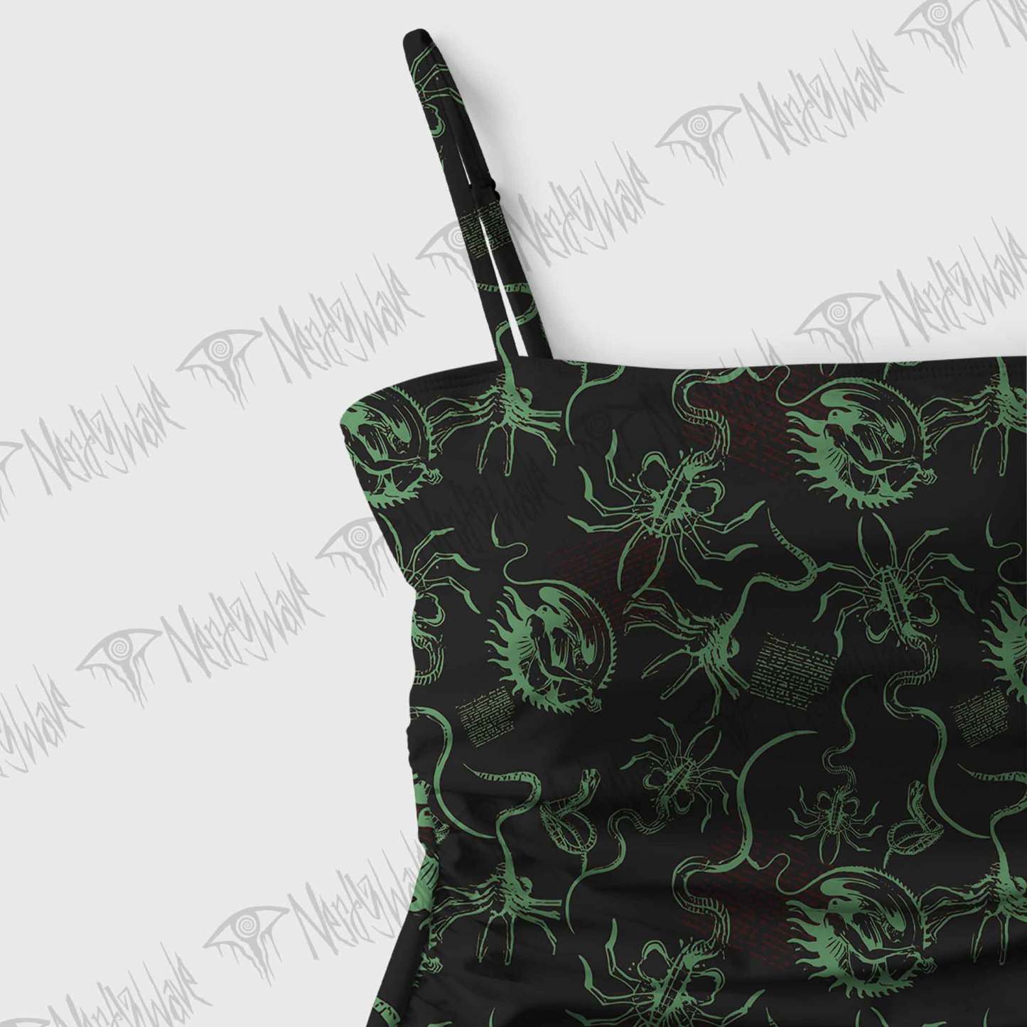 Alien Delivery Guy Slim-Strap Swimsuit