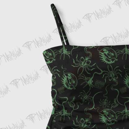 Alien Delivery Guy Slim-Strap Swimsuit