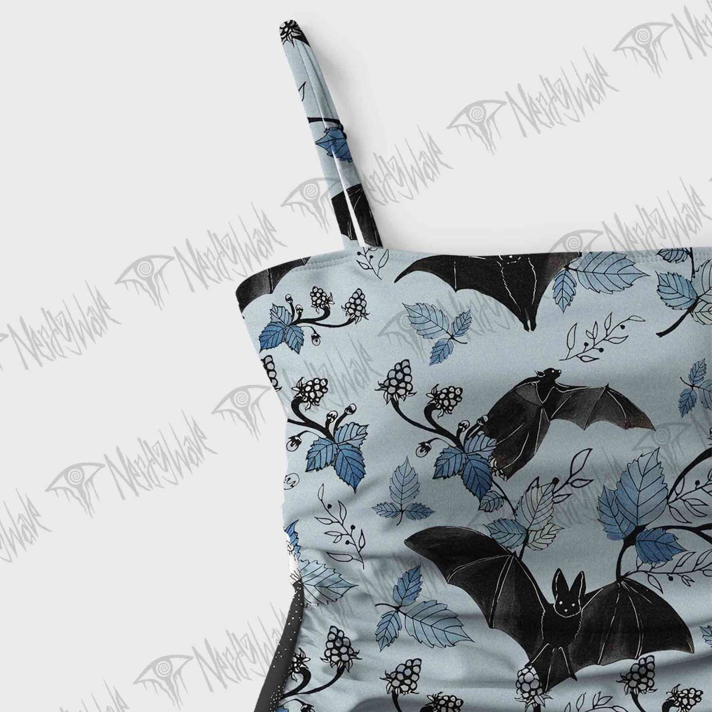 Flying Bats Slim-Strap Swimsuit