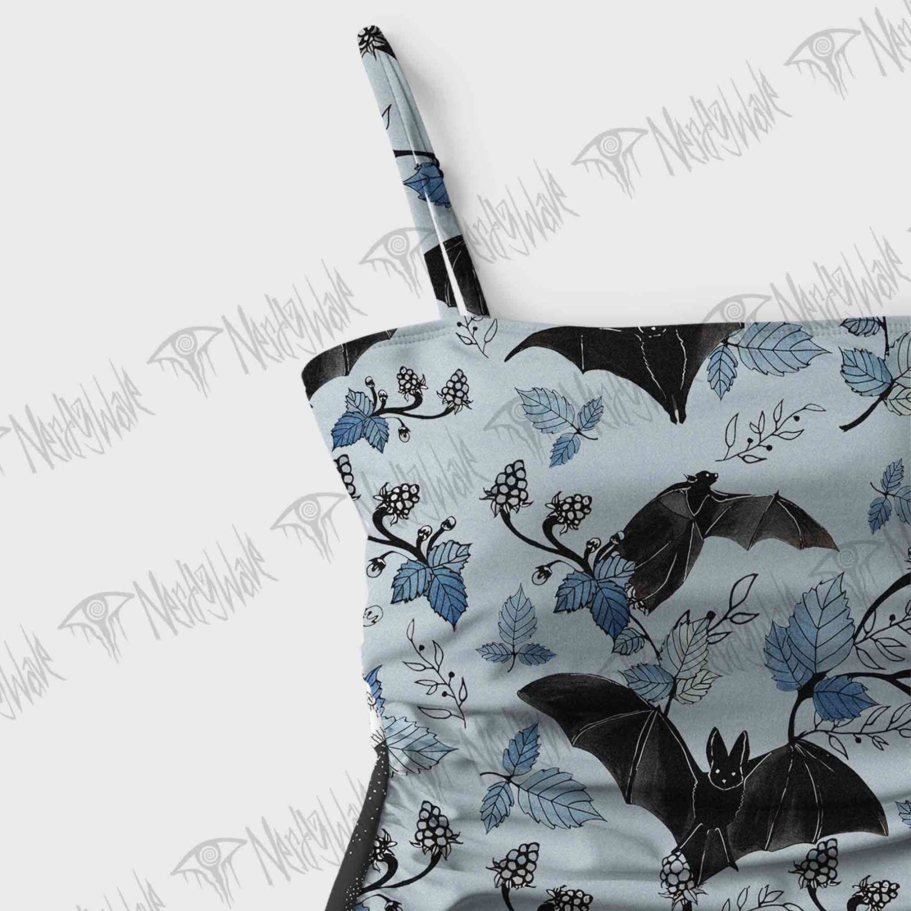 Flying Bats Slim-Strap Swimsuit
