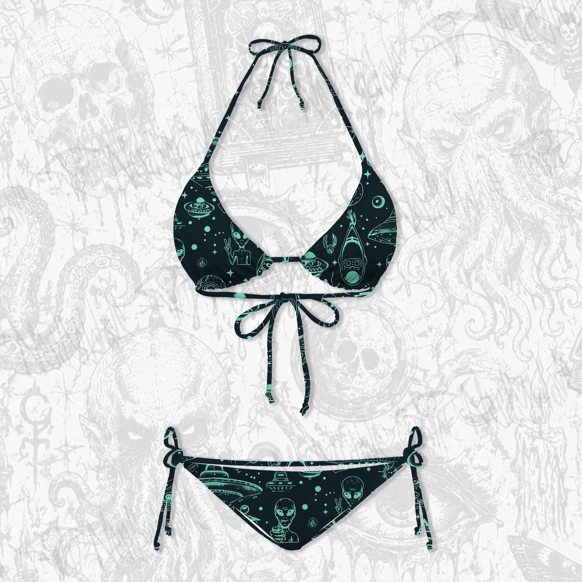 Outer Space Women's Adjustable Tie-Strap Bikini