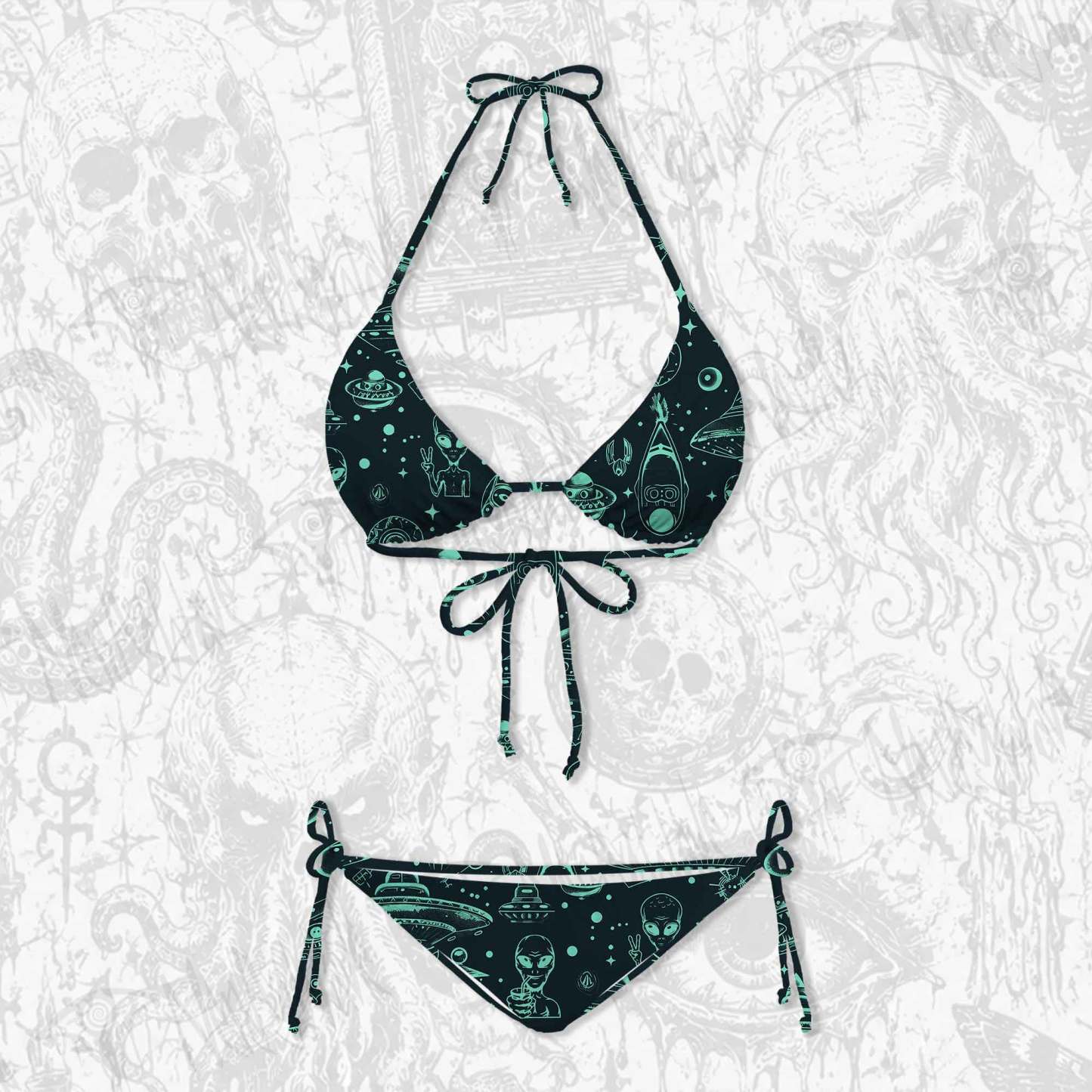 Outer Space Women's Adjustable Tie-Strap Bikini