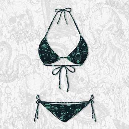 Outer Space Women's Adjustable Tie-Strap Bikini