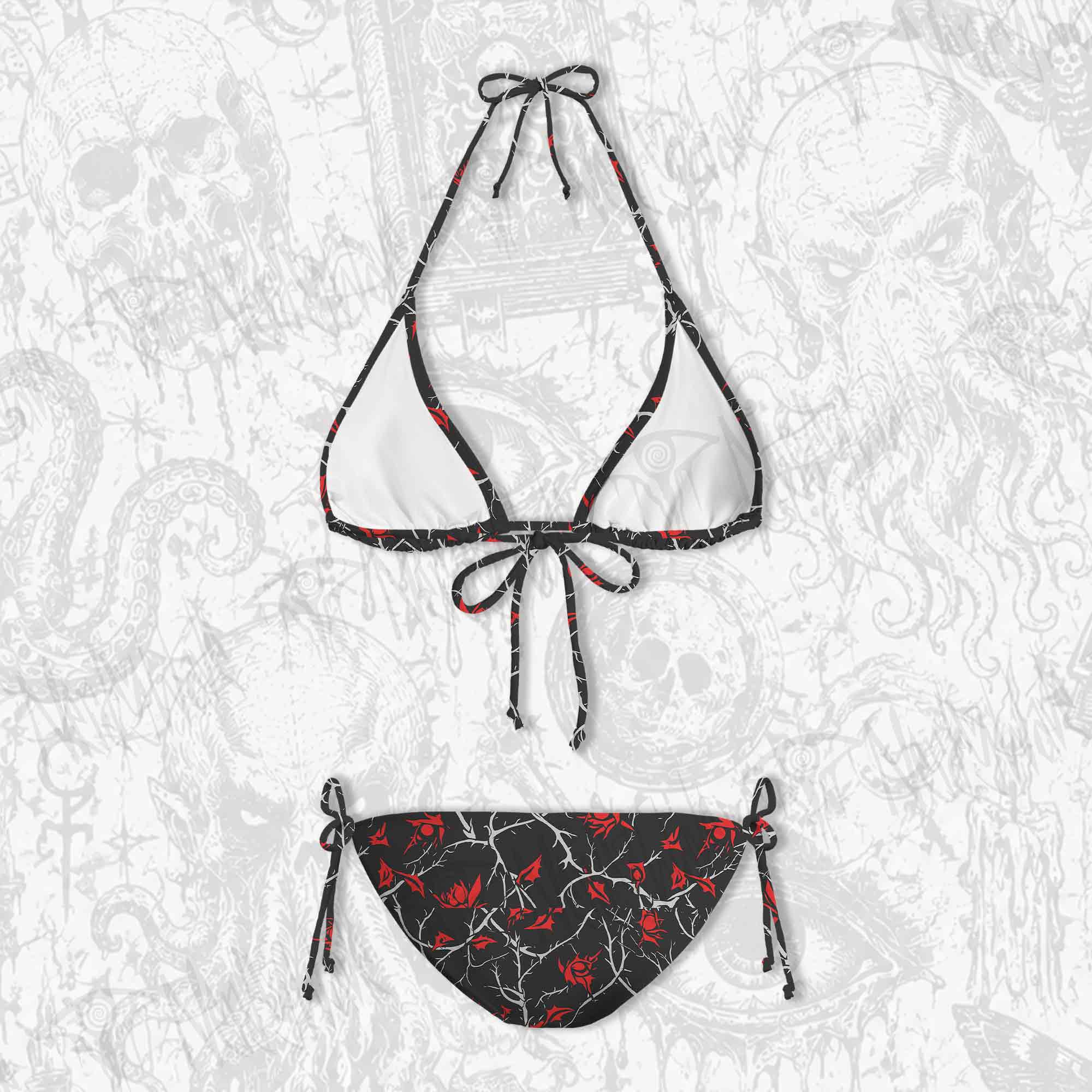 Thorns Women's Adjustable Tie-Strap Bikini