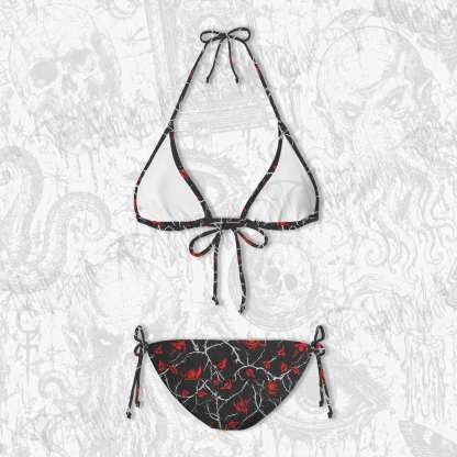 Thorns Women's Adjustable Tie-Strap Bikini