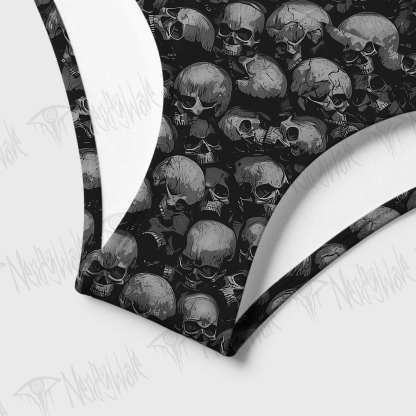 Skulls Women's Adjustable Tie-Strap Bikini