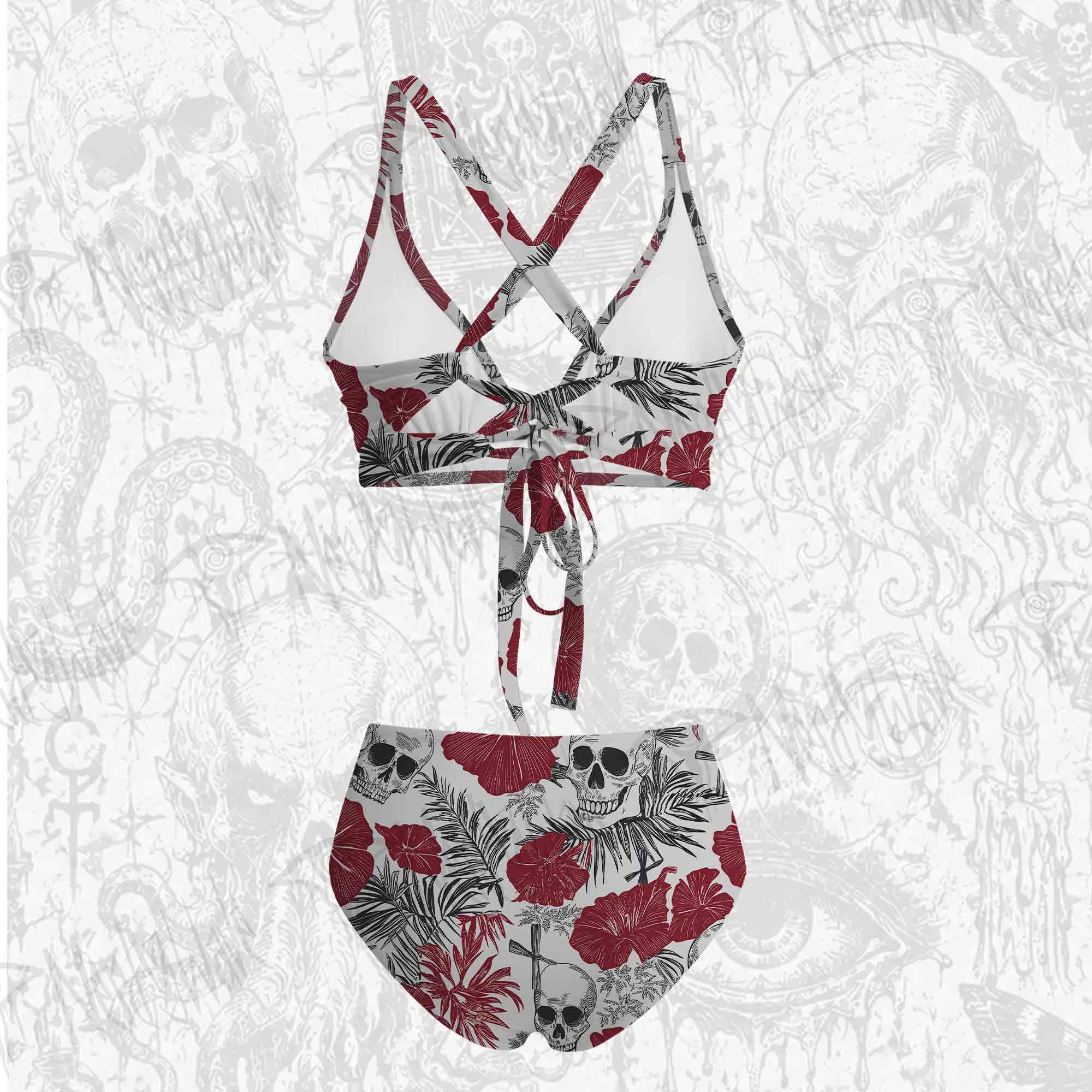 Poppy and Skull Bikini Set 