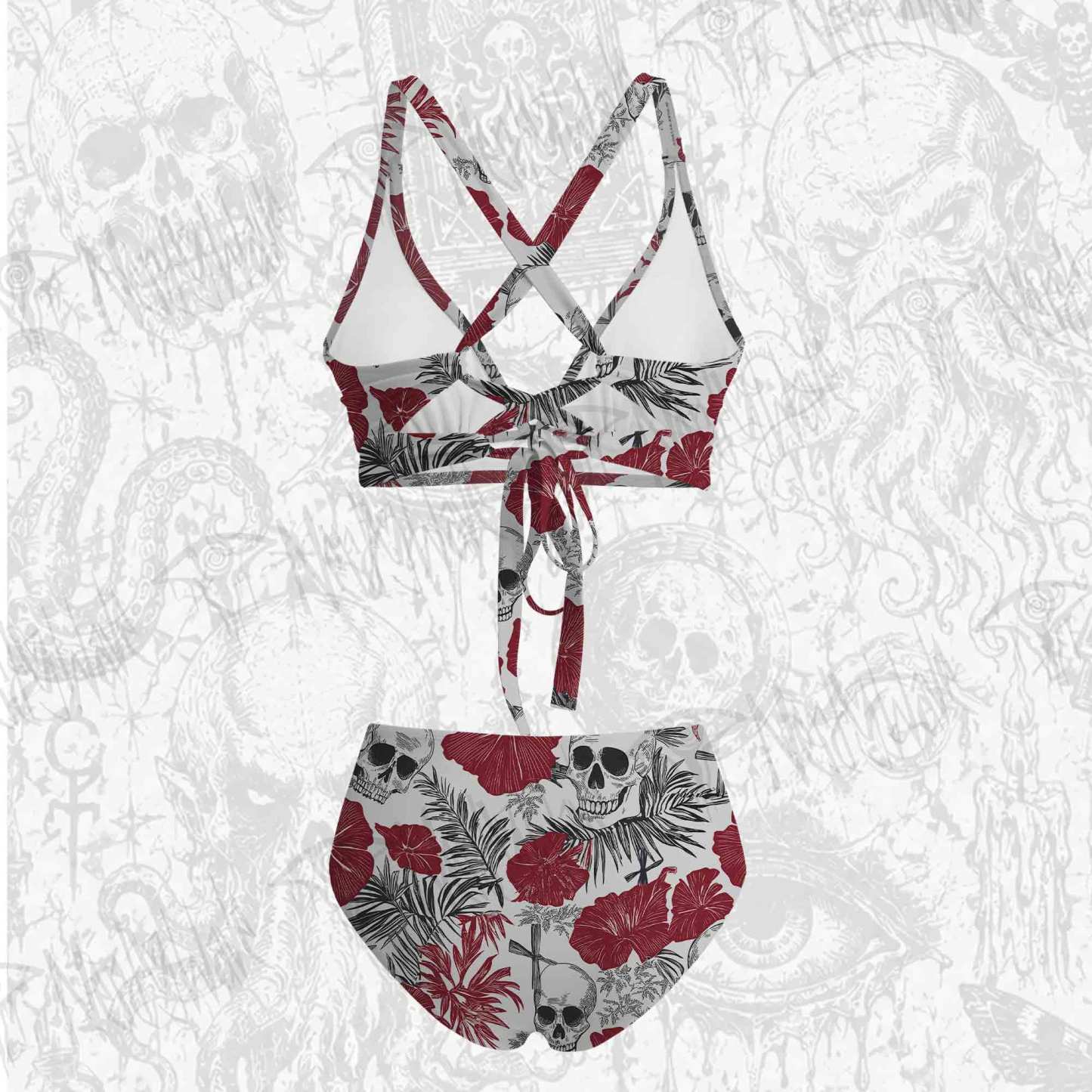 Poppy and Skull Bikini Set 