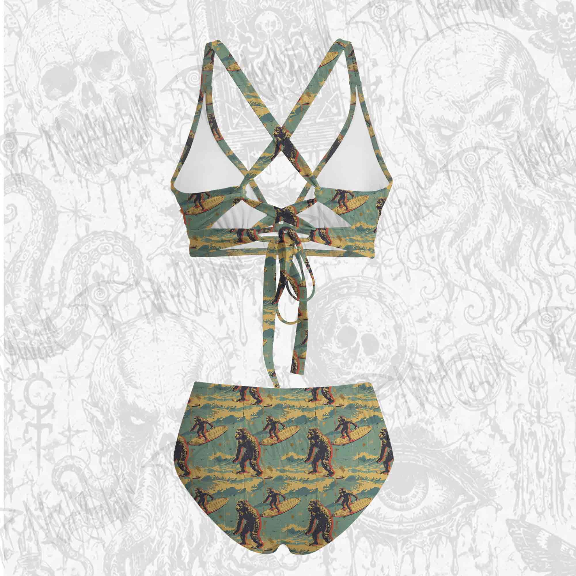 Bigfoot Surfing Bikini Set