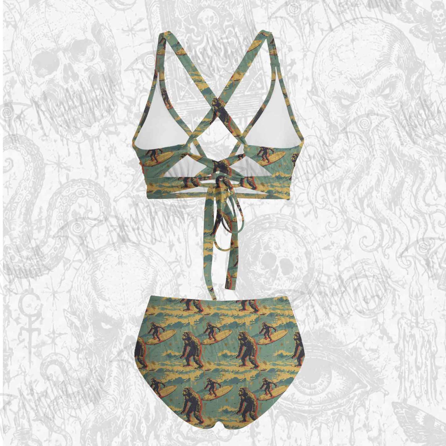 Bigfoot Surfing Bikini Set