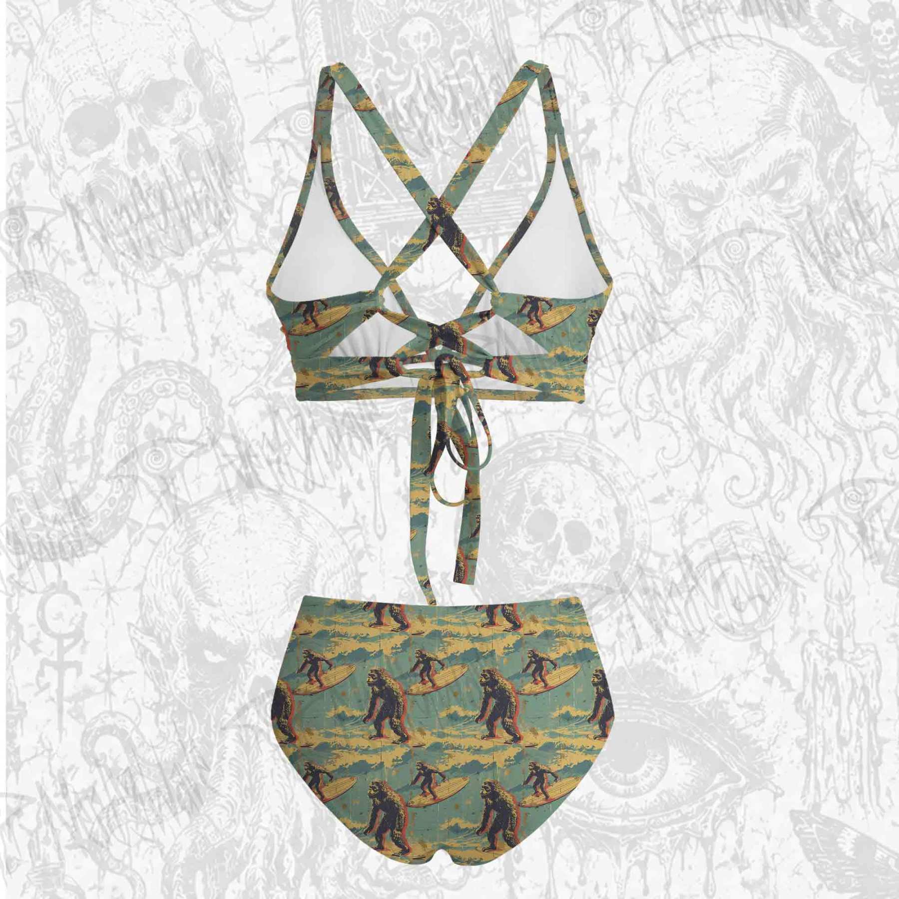Bigfoot Surfing Bikini Set