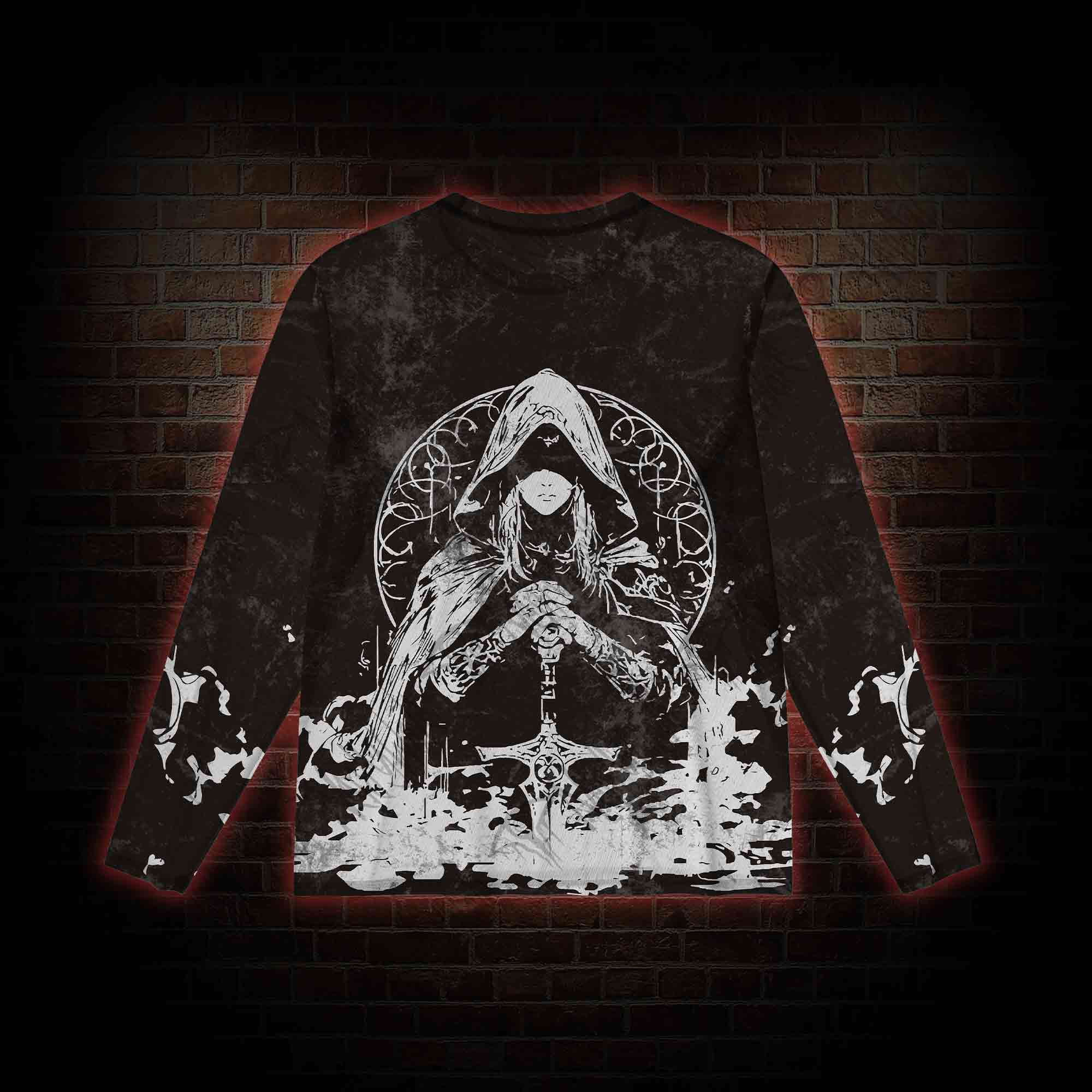 Finger Maiden Mesh Long Sleeve Top