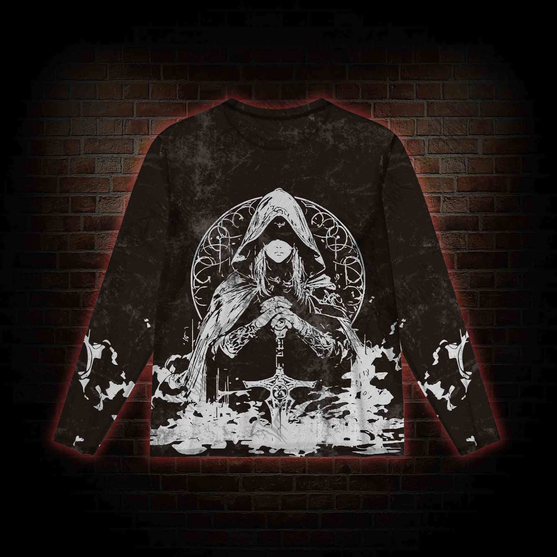 Finger Maiden Mesh Long Sleeve Top