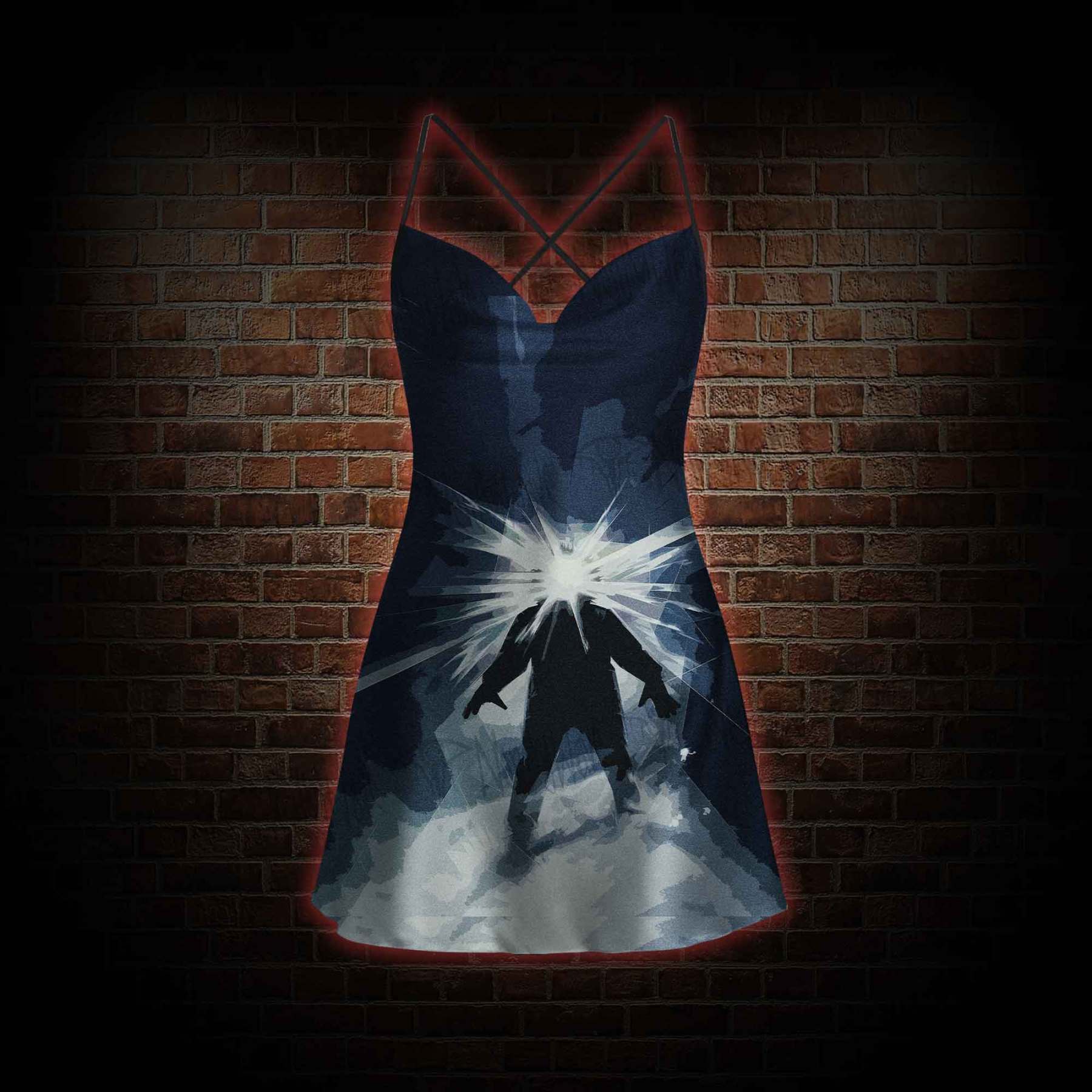 The Thing Horror Cowl Neck Slip Dress