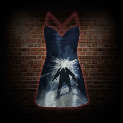 The Thing Horror Cowl Neck Slip Dress