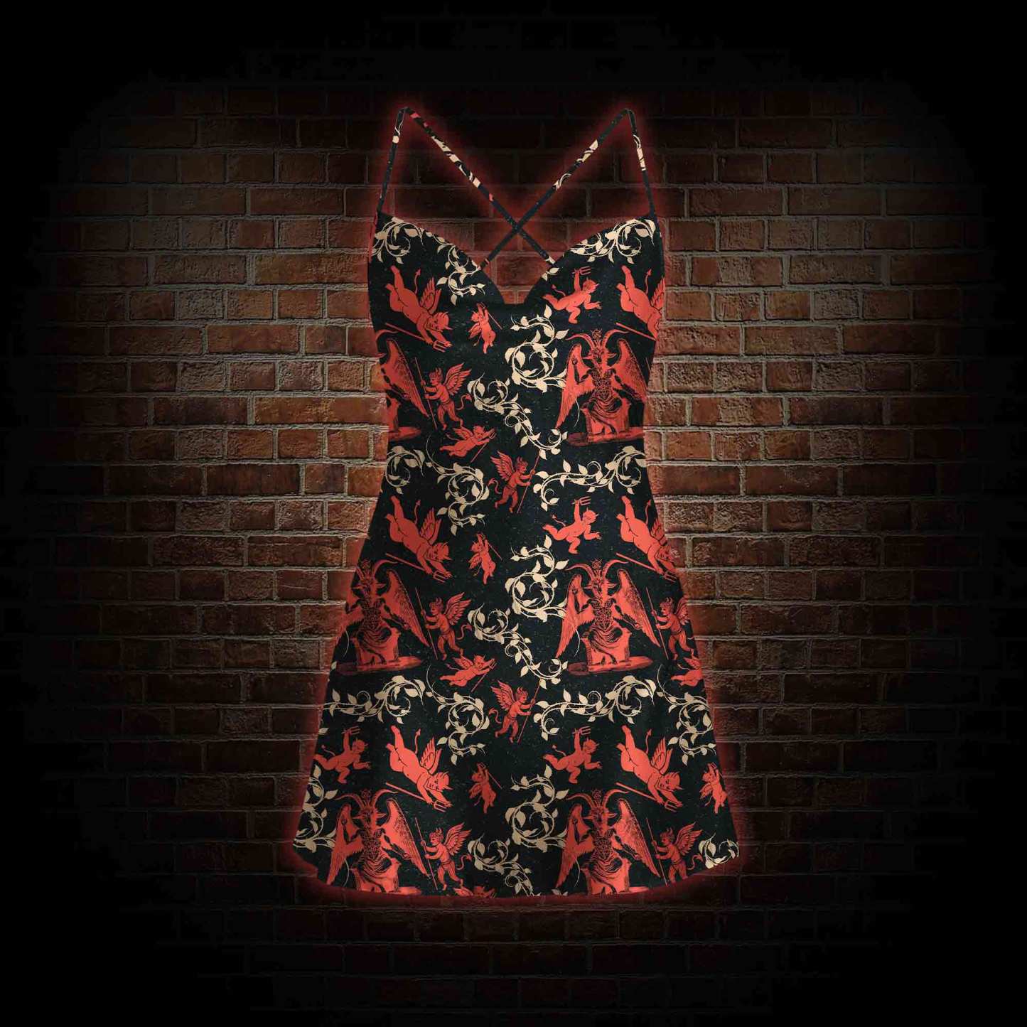 Devil Cowl Neck Slip Dress