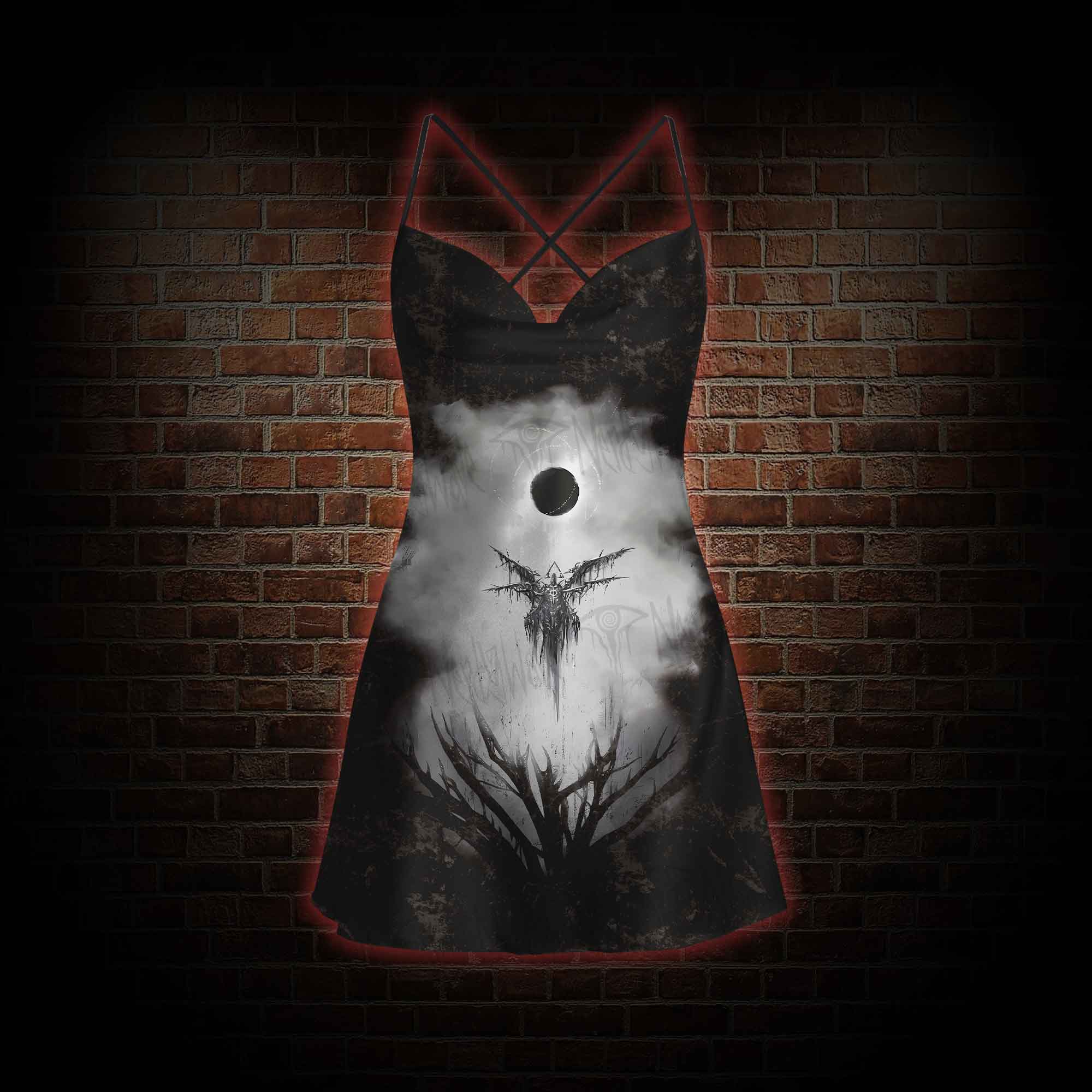 Angel of Death Cowl Neck Slip Dress