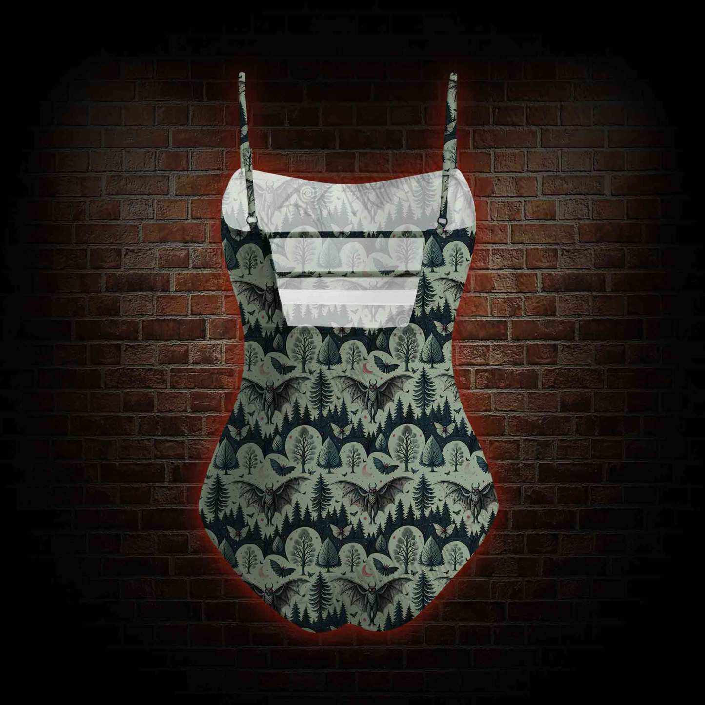 Home of the Mothman Slim-Strap Swimsuit