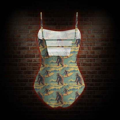 Bigfoot Surfing Slim-Strap Swimsuit