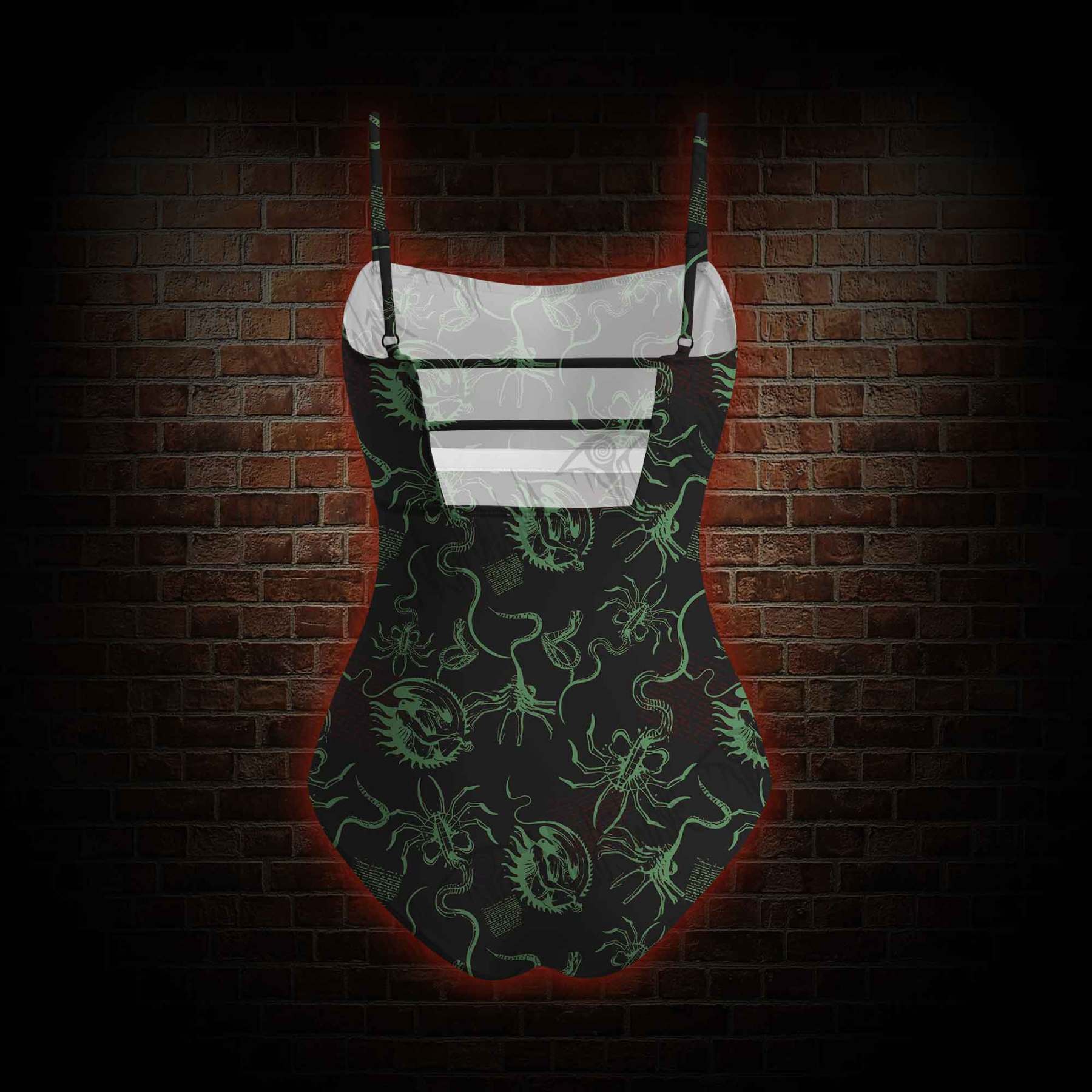 Alien Delivery Guy Slim-Strap Swimsuit