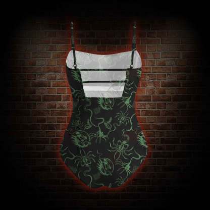 Alien Delivery Guy Slim-Strap Swimsuit