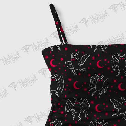 Mothman Night Slim-Strap Swimsuit
