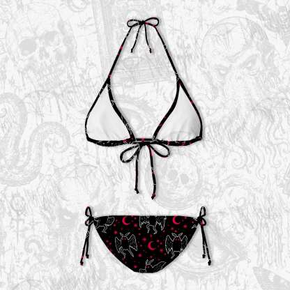 Mothman Night Women's Adjustable Tie-Strap Bikini