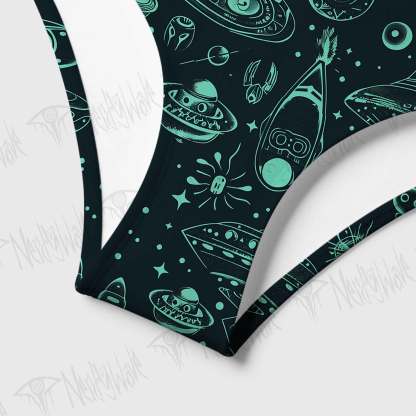 Outer Space Women's Adjustable Tie-Strap Bikini