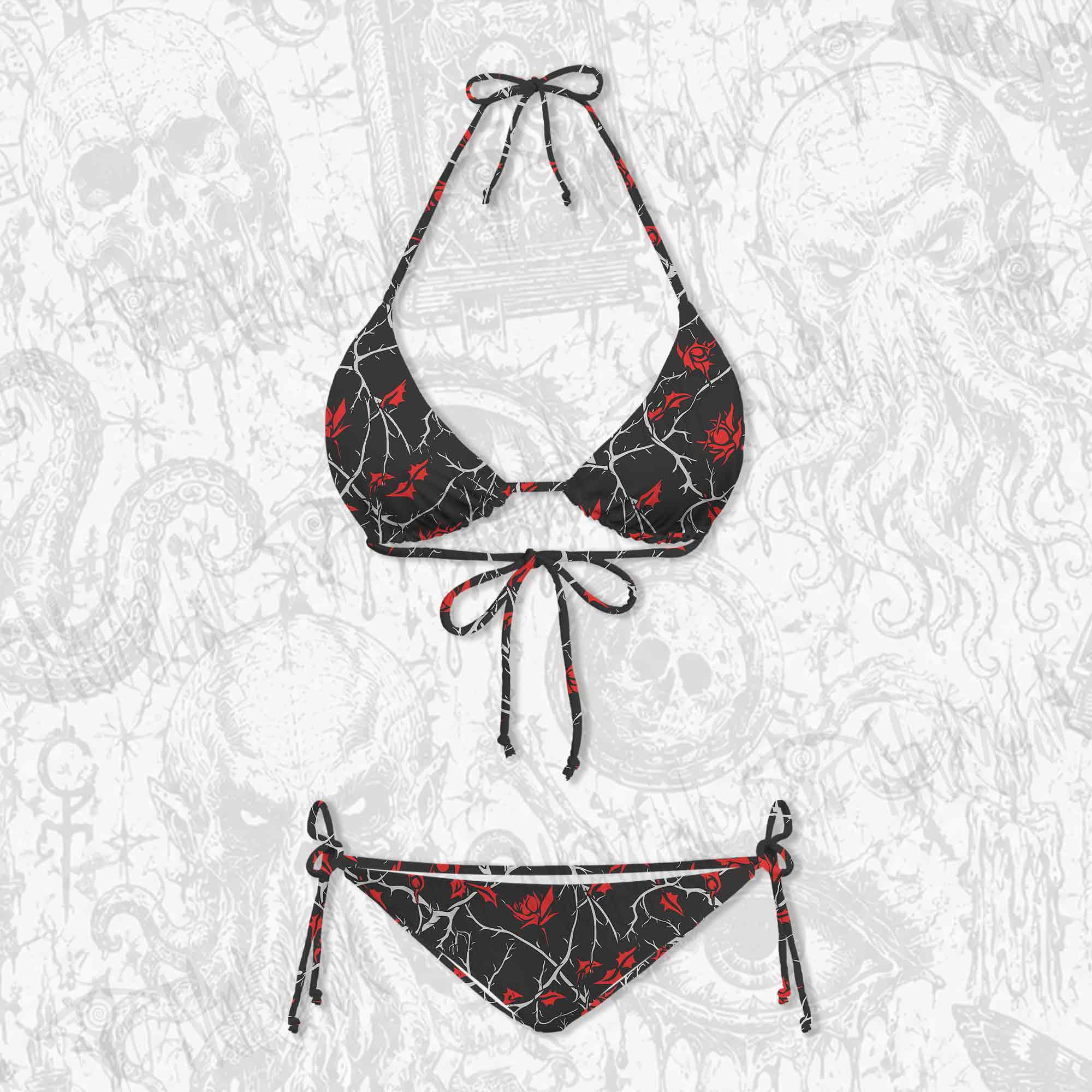Thorns Women's Adjustable Tie-Strap Bikini