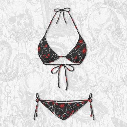 Thorns Women's Adjustable Tie-Strap Bikini
