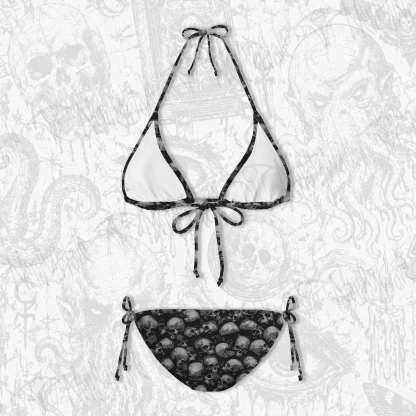 Skulls Women's Adjustable Tie-Strap Bikini