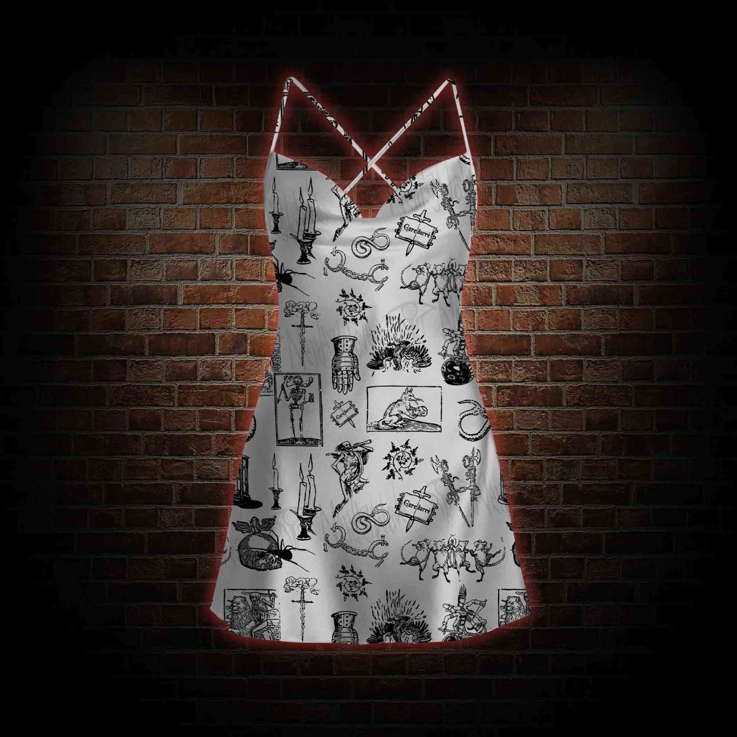 Weird Middle Ages Cowl Neck Slip Dress