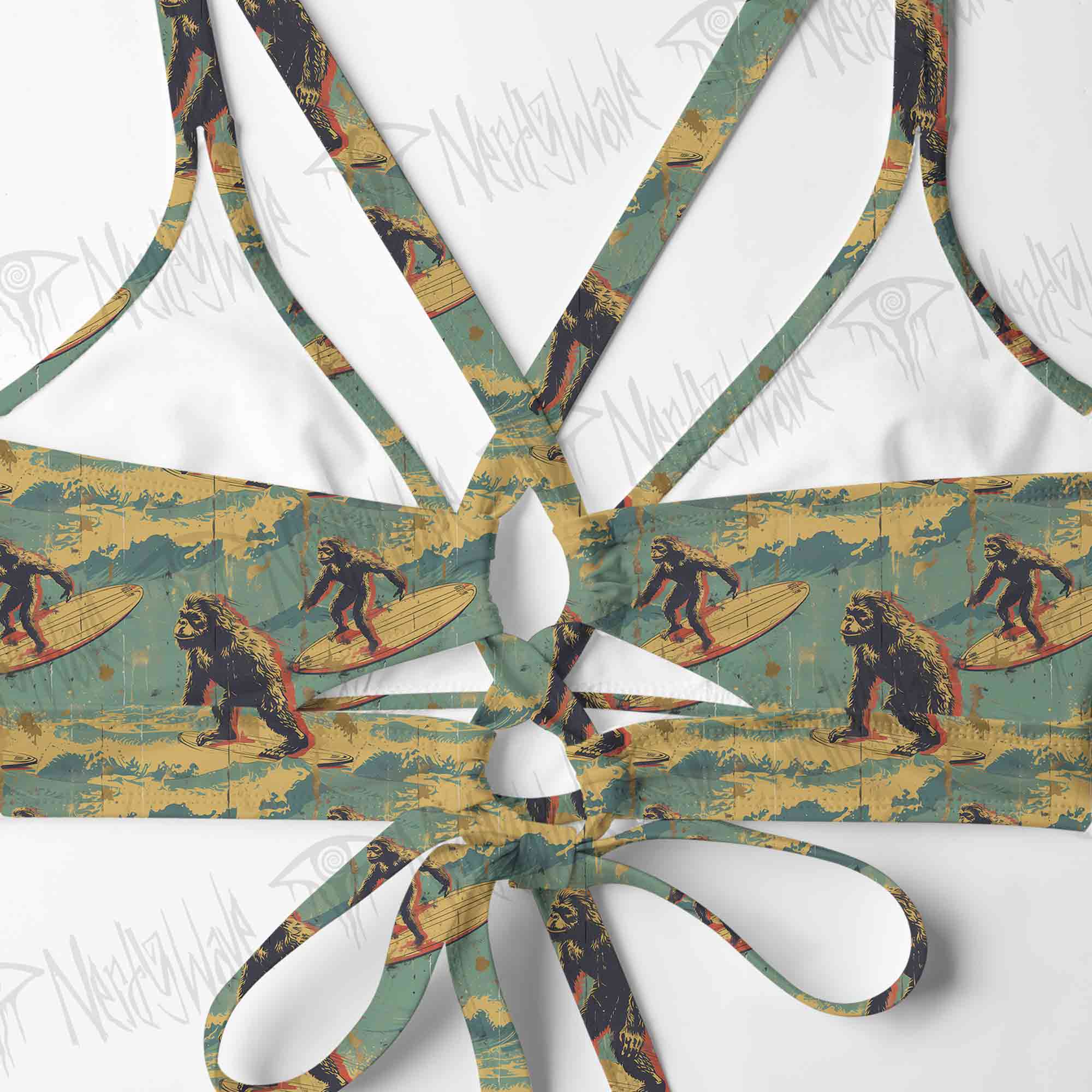 Bigfoot Surfing Bikini Set