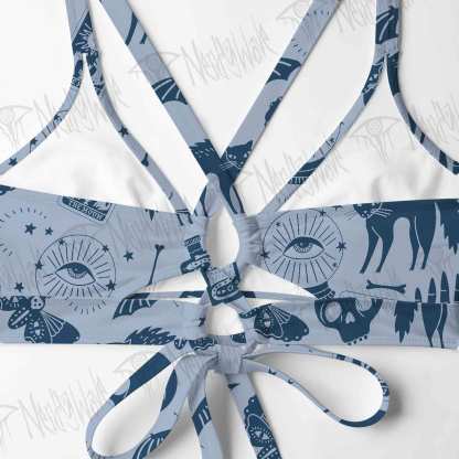 Mysterious Cats and Bats Bikini Set